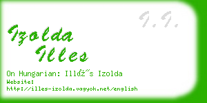 izolda illes business card